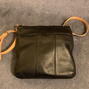 Black cross body purse